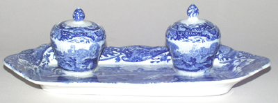Ink Well and Pen Tray c1895
